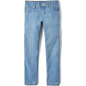 Girls Medium Wash Skinny Jeans
